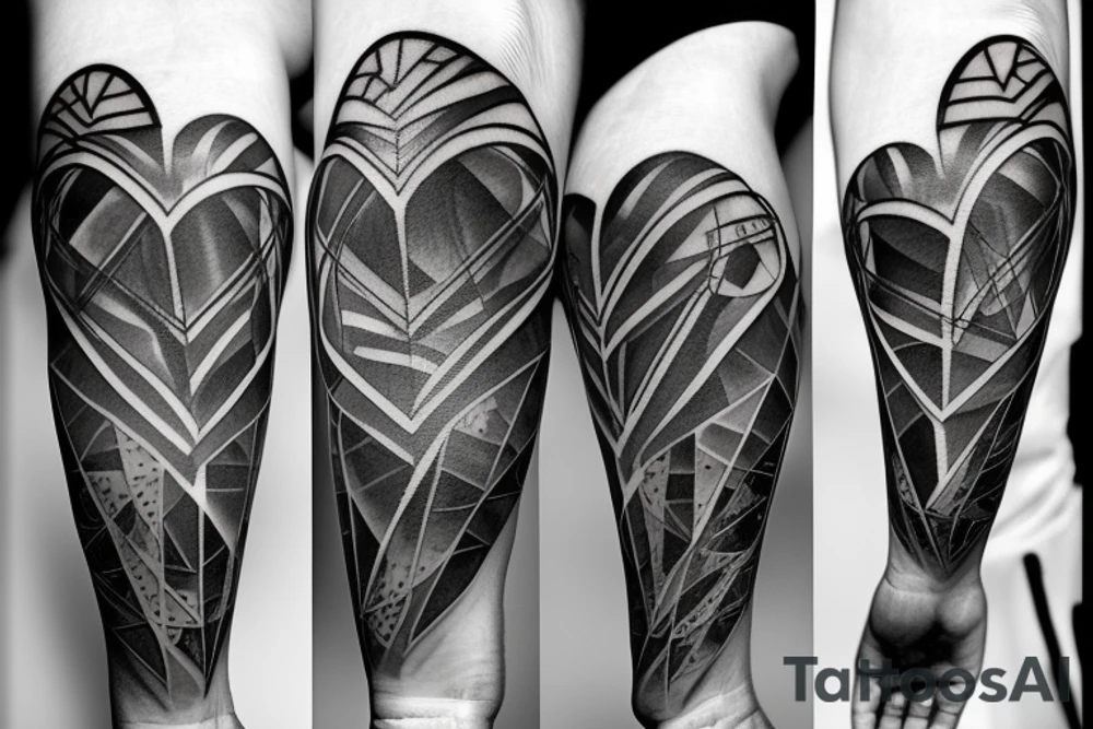 Half anatomical. Half geometric. Heart. Black Marble. tattoo idea Half anatomical. Half geometric. Heart. Black Marble. tattoo idea