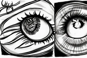 Eye in cloud tattoo idea