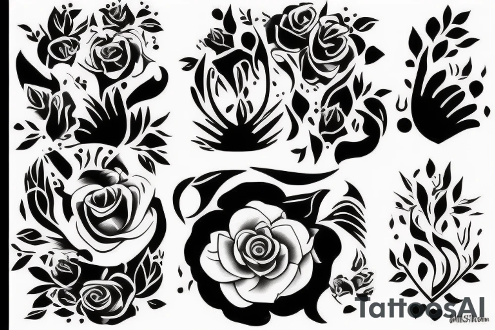 Ночь лес tattoo idea