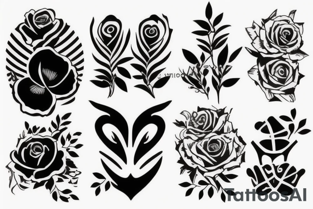 Ночь лес tattoo idea
