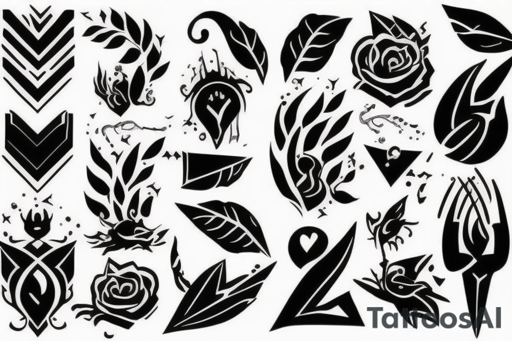 Ночь лес tattoo idea