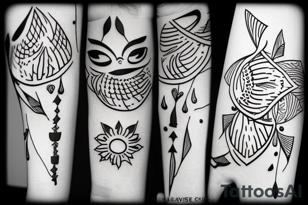 Ночь лес tattoo idea