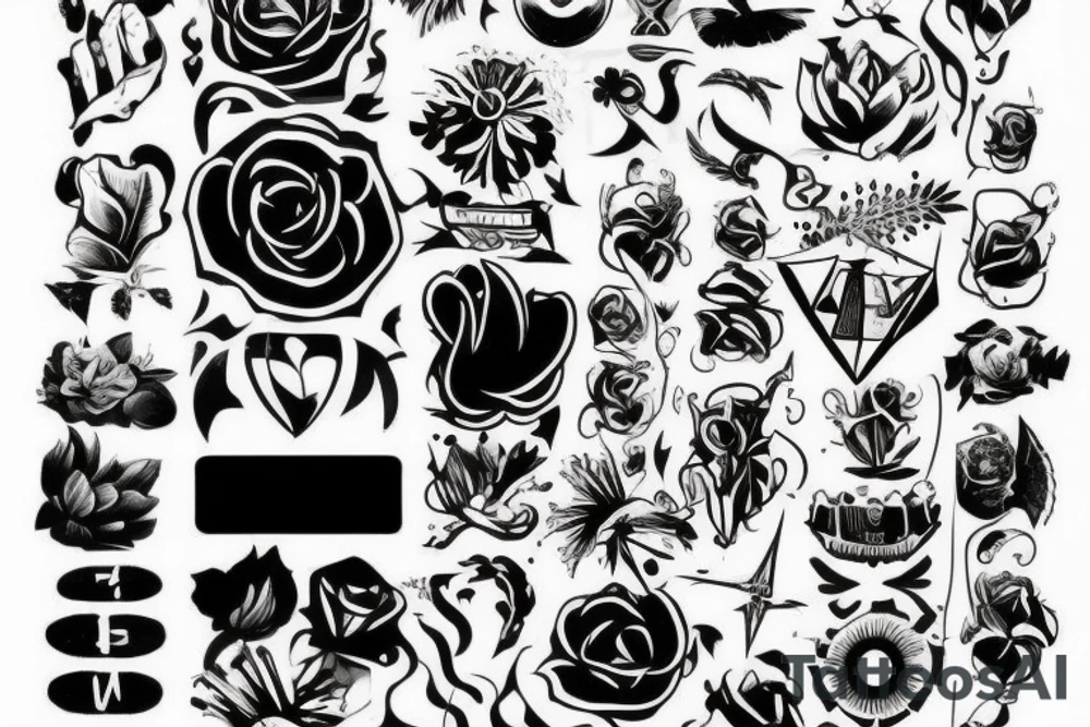Ночь лес tattoo idea