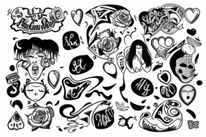 Fat teenage girl crying tattoo idea