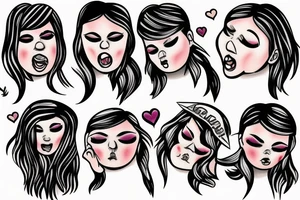 Fat teenage girl crying tattoo idea