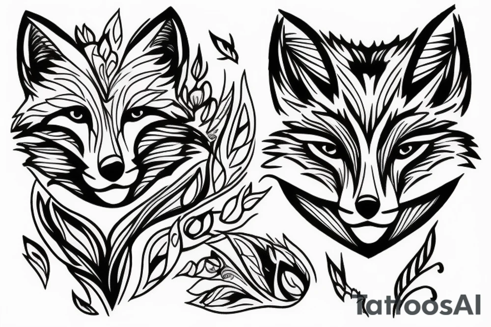 Fox in Motion tattoo idea
