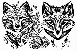 Fox in Motion tattoo idea