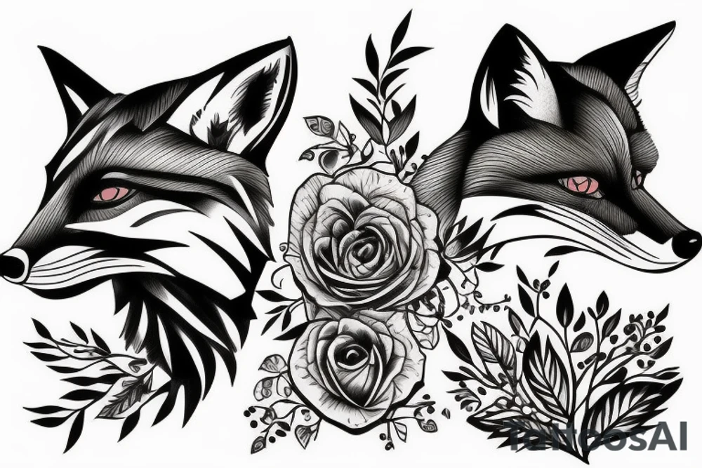 Fox in Motion tattoo idea