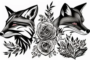 Fox in Motion tattoo idea