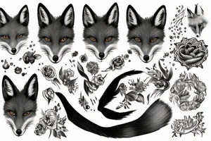 Fox in Motion tattoo idea