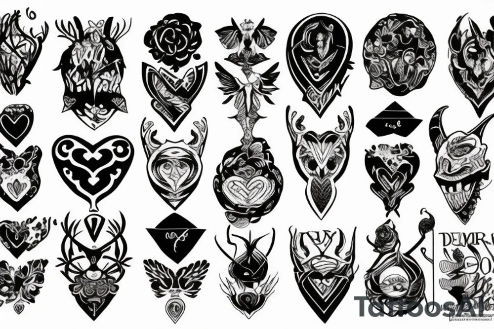 Deamon love tattoo idea
