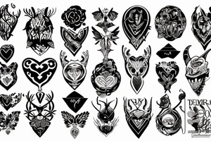 Deamon love tattoo idea