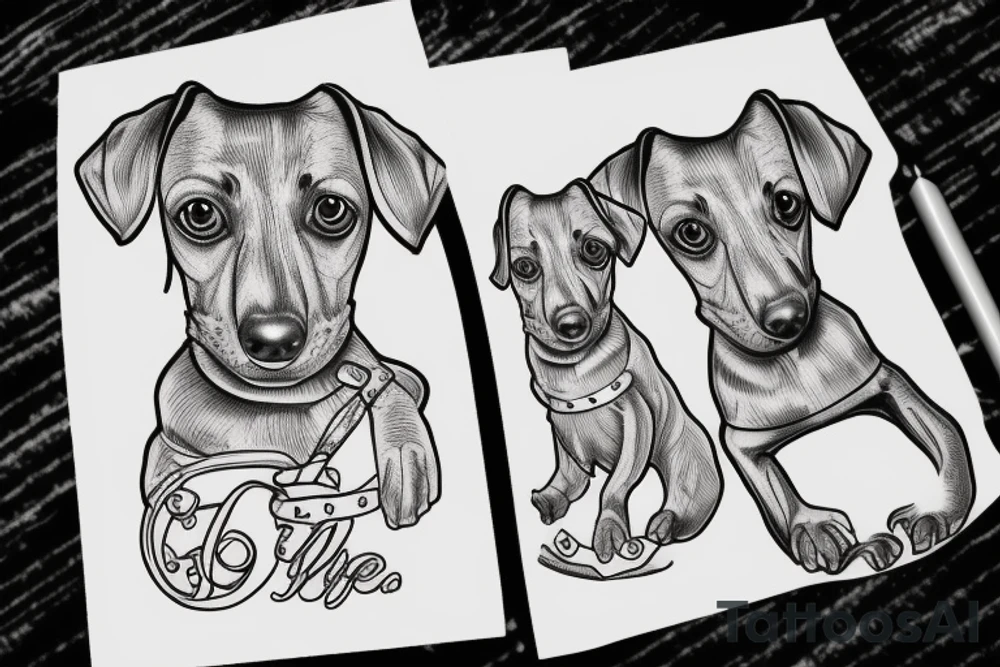 dachshund tattoo idea