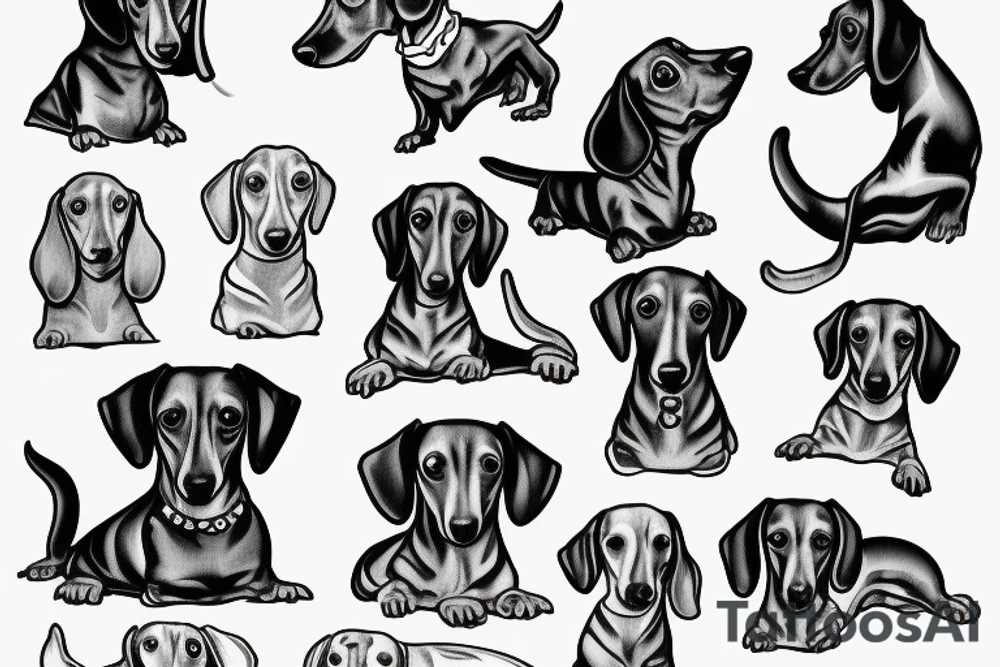 dachshund tattoo idea