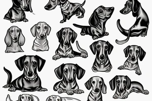 dachshund tattoo idea
