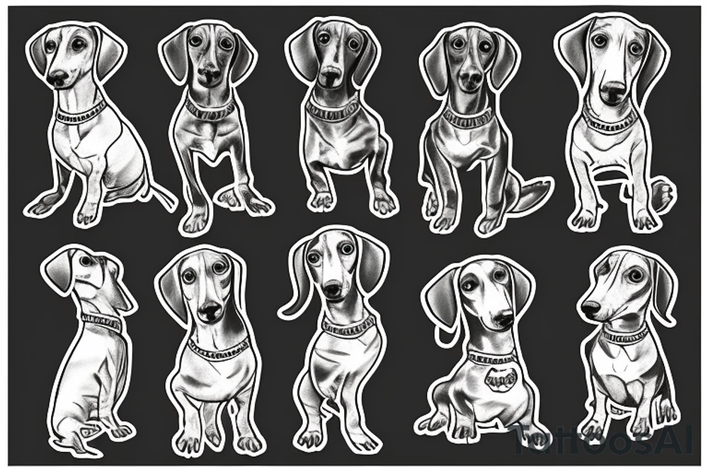 dachshund tattoo idea