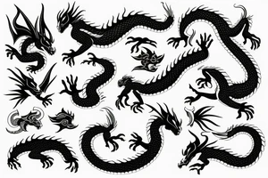 dragon stamp tattoo idea