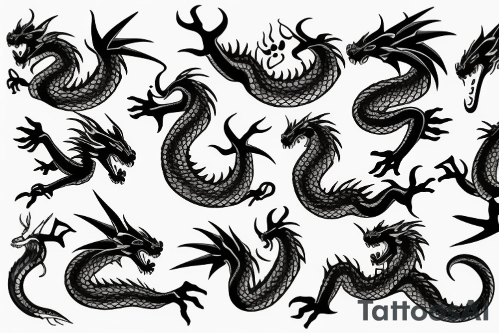dragon stamp tattoo idea