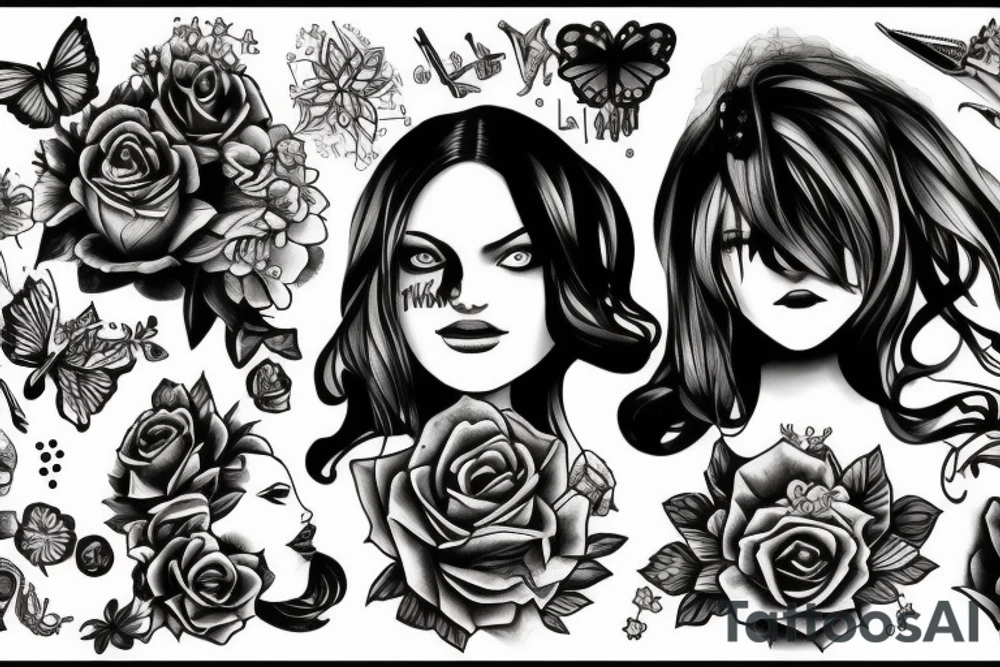 Fuck girl tattoo idea