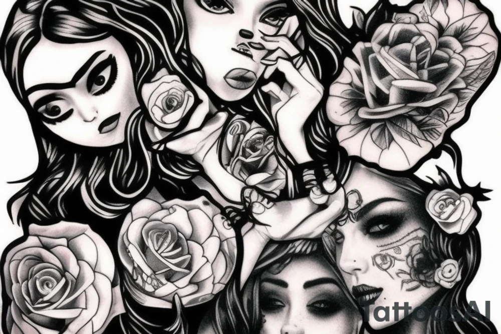 Fuck girl tattoo idea