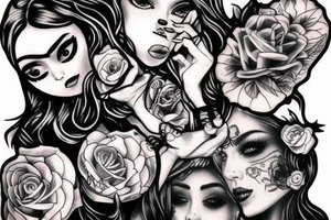 Fuck girl tattoo idea