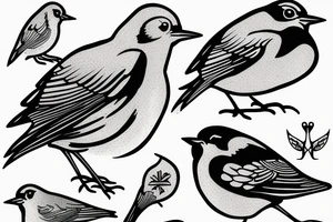 European robin tattoo idea