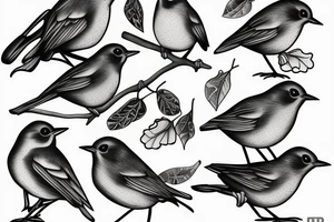 European robin tattoo idea