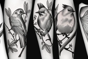 European robin tattoo idea
