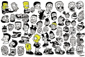 bart simpson tattoo idea