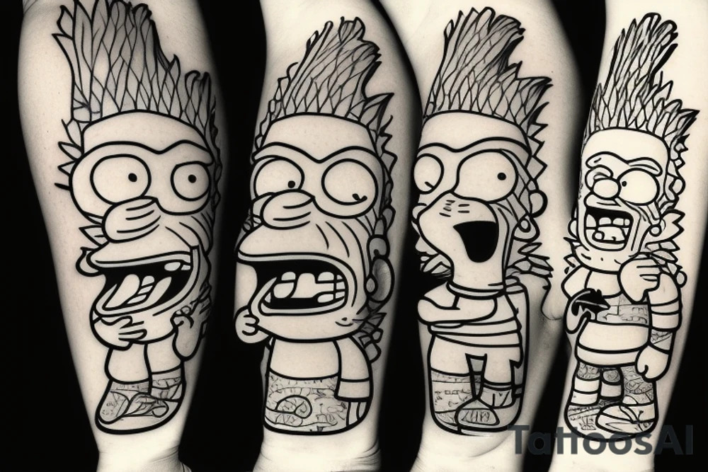 bart simpson tattoo idea