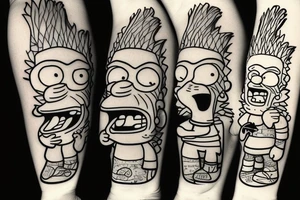 bart simpson tattoo idea