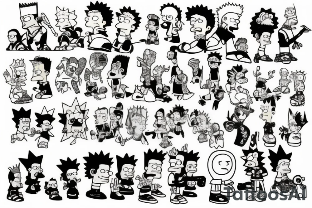 bart simpson tattoo idea