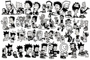 bart simpson tattoo idea