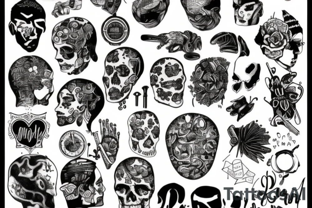 person with a broken mind tattoo idea