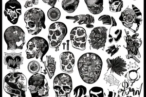 person with a broken mind tattoo idea