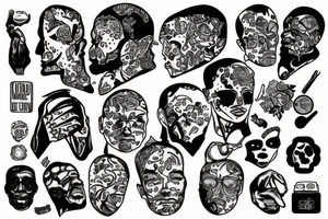 person with a broken mind tattoo idea