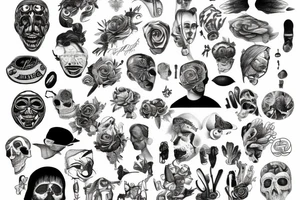 person with a broken mind tattoo idea