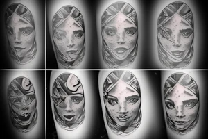 person with a broken mind tattoo idea