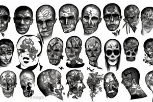 person with a broken mind tattoo idea