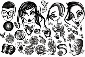 person with a broken mind tattoo idea