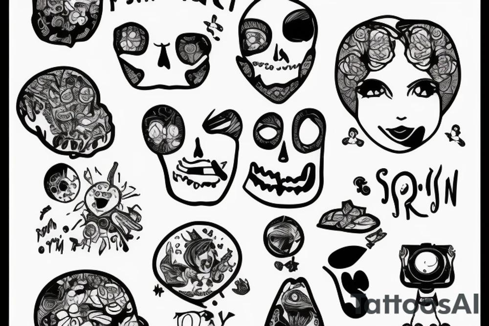 person with a broken mind tattoo idea