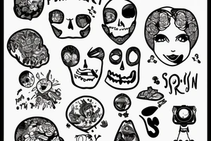 person with a broken mind tattoo idea