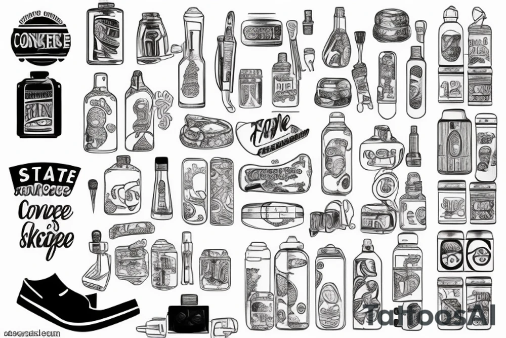 A convenience store tattoo idea