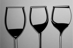 2 glasses of wine side by side tattoo idea