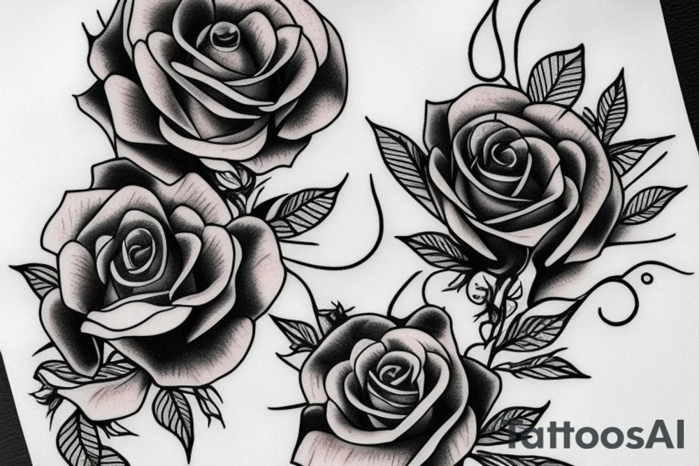 Rose in hand tattoo idea