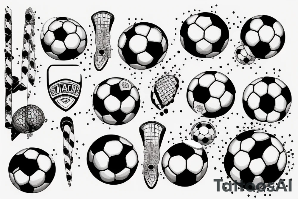 Soccer ball tattoo idea