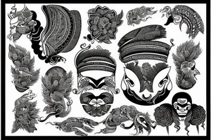 indian tiget tattoo idea