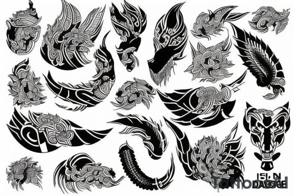 indian tiget tattoo idea