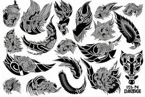 indian tiget tattoo idea