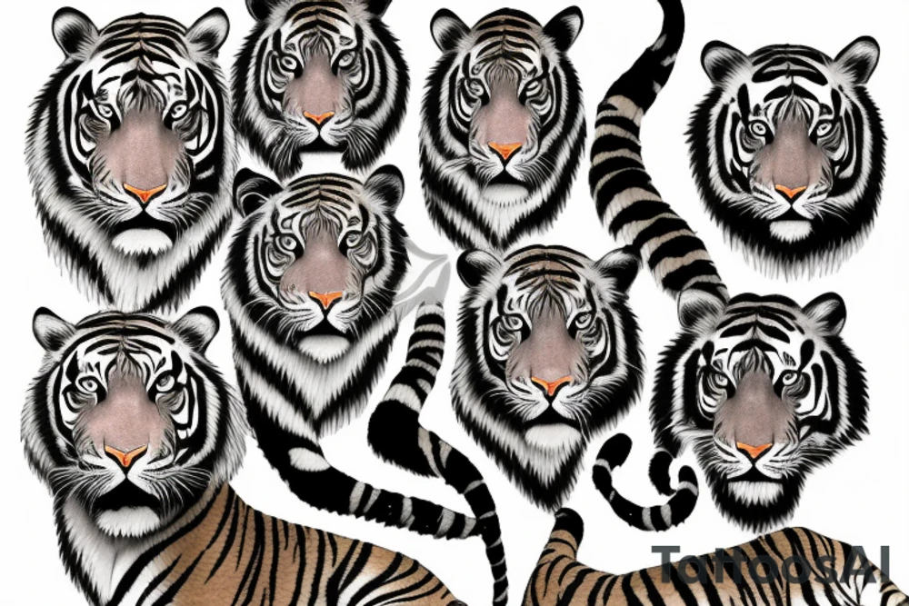 indian tiger tattoo idea